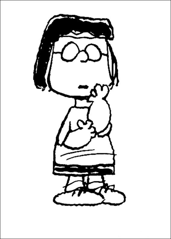 Plansa de colorat cu Snoopy 8 13